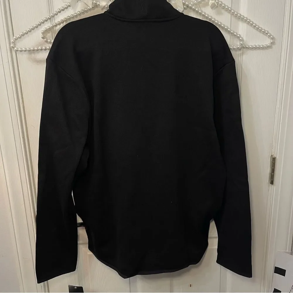 PGA Tour Men's Black Zip-Up Sweater Thermaflux